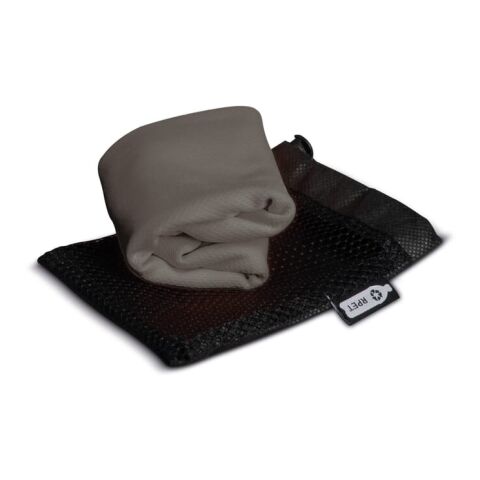 Serviette rafraichissante en R-PET 30X80cm noir | sans marquage | non disponible | non disponible | non disponible