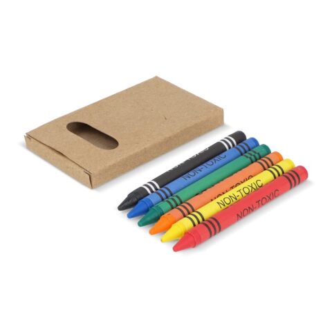 6 crayons de couleur dans une boîte de bricolage Nature | sans marquage | non disponible | non disponible