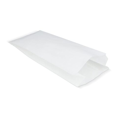 Sac en papier 50g/m² 14 x 6 x 27cm Blanc | sans marquage | non disponible | non disponible