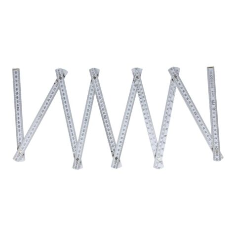 Règle pliante en bois 2m Fabriqué en UE Blanc | sans marquage | non disponible | non disponible | non disponible