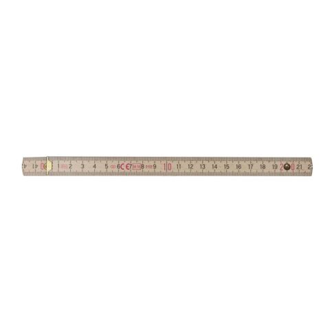 Règle pliante en bois 2m premium, naturel Nature | Tampographie 1 couleur | côté 1 | 65 mm x 25 mm | non disponible