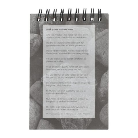 Carnet reporter en papier de roche Nature