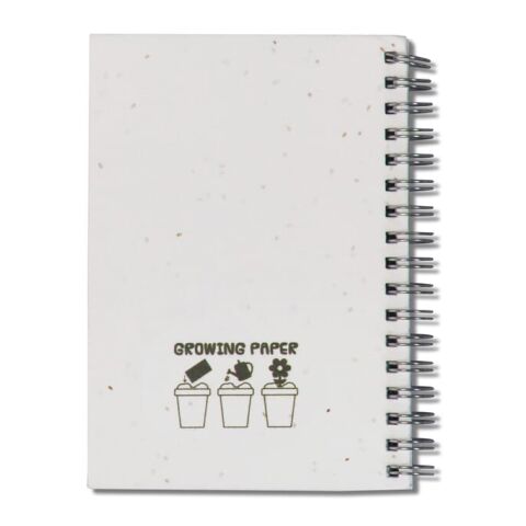 Cahier à spirale en papier semences Blanc | sans marquage | non disponible | non disponible | non disponible