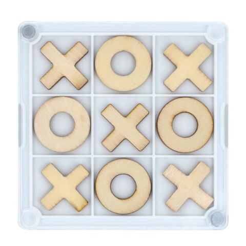 Sous-verre Tic-Tac-Toe Blanc | sans marquage | non disponible | non disponible