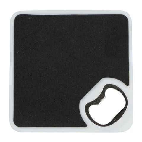 Sous-verre R-ABS avec décapsuleur Blanc | sans marquage | non disponible | non disponible