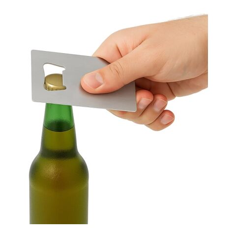 Ouvre-bouteille format carte de crédit Argent | sans marquage | non disponible | non disponible