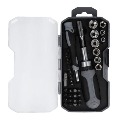 Set d'outils de 41 pièces Gris | sans marquage | non disponible | non disponible
