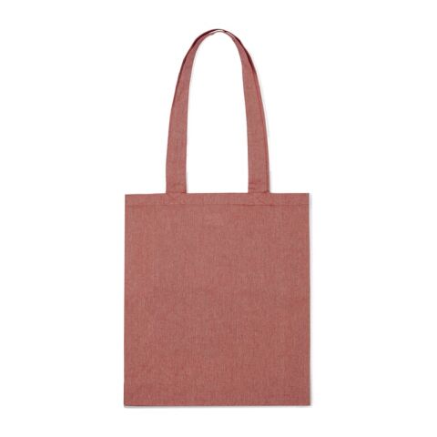 Sac shopping en coton recyclé 38X42X10 cm rouge | sans marquage | non disponible | non disponible | non disponible