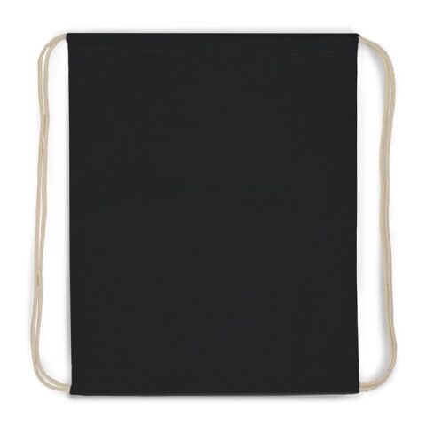Sac cordelettes coton OEKO-TEX® 140g/m² 35x45cm Noir | sans marquage | non disponible | non disponible | non disponible