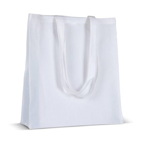 Sac en coton recyclé avec soufflet 140g/m² 38x10x42cm Blanc | sans marquage | non disponible | non disponible | non disponible
