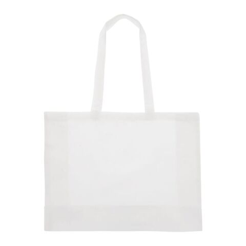 Recycled cotton bag with gusset 140g/m² 49x14x37cm Blanc | sans marquage | non disponible | non disponible | non disponible