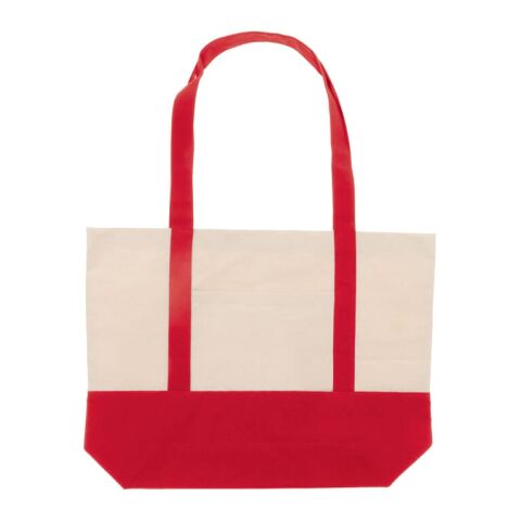 Sac de plage toile de coton OEKO-TEX® 280g/m² 42x10x30cm Rouge / blanc | sans marquage | non disponible | non disponible | non disponible