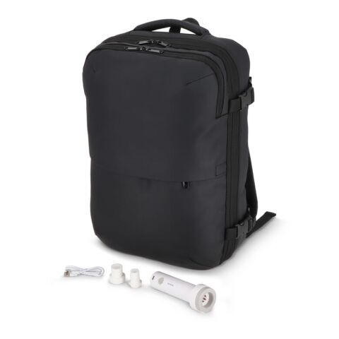 Sac à dos Dalston avec revêtement PU Sac à dos sous vide 30 x 15 x 45 cm 20 L noir | sans marquage | non disponible | non disponible