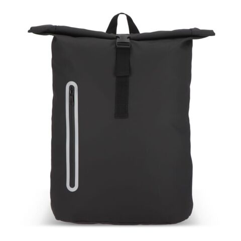 Sac à dos à enroulement 20L en R-PET 600D enduit de PU Noir | sans marquage | non disponible | non disponible