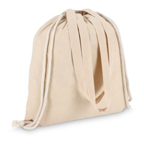 Sac fourre-tout à cordon en coton OEKO-TEX® 38 x 42cm 140g/m². Ecru | sans marquage | non disponible | non disponible