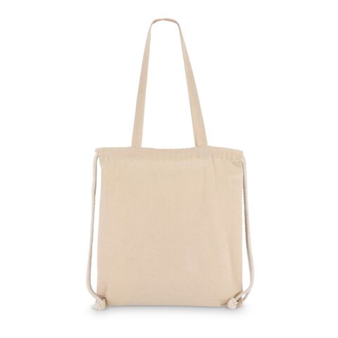 Sac fourre-tout à cordon en coton OEKO-TEX® 38 x 42cm 140g/m². Ecru | sans marquage | non disponible | non disponible