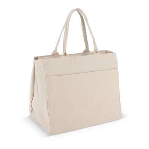 Sac fourre-tout en coton avec fermeture éclair OEKO-TEX® 39 x 24 x 34cm 320g/m². Ecru | sans marquage | non disponible | non disponible