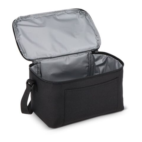 Sac isotherme R-PET 600D pour 6 canettes 25 x 14,5 x 15,5 cm 5 L Noir | sans marquage | non disponible | non disponible