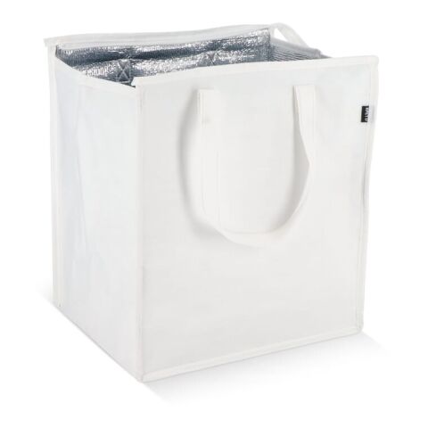 R-PET Sac isotherme non tissé 33x 25,5 x 37cm 75g/m² Blanc | sans marquage | non disponible | non disponible