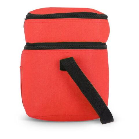 R-PET 600D Sac isotherme à double compartiment 30 x 20 x 25cm 12L Rouge / blanc