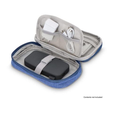 Sac de rangement Kora en rPET 300D Bleu / Blanc | sans marquage | non disponible | non disponible