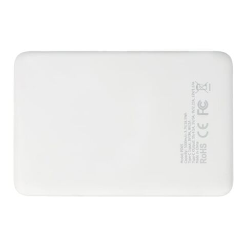 Banque d'énergie Zenith USB-C avec Power Delivery R-ABS 5000mAh Blanc | sans marquage | non disponible | non disponible