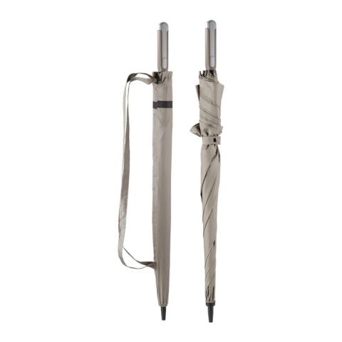 Parapluie carré Deluxe 27” Taupe | sans marquage | non disponible | non disponible | non disponible