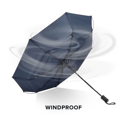 Daintree 190T Pongee 21.5" Parapluie pliable coupe-vent Auto open Bleu foncé | sans marquage | non disponible | non disponible