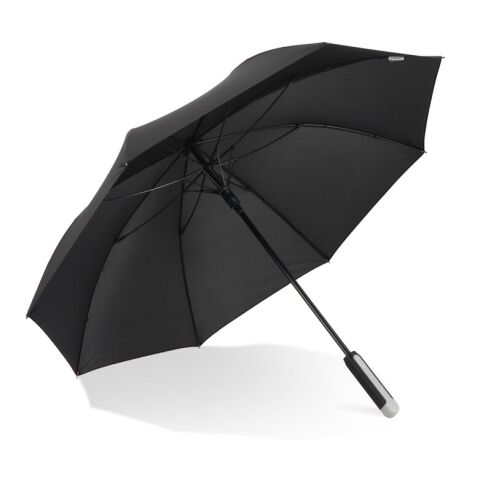 Emerantia 190T Pongee 23" Parapluie Stick Auto open Noir | sans marquage | non disponible | non disponible
