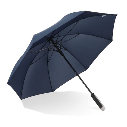 Emerantia 190T Pongee 23&quot; Parapluie Stick Auto open Bleu foncé | sans marquage | non disponible | non disponible