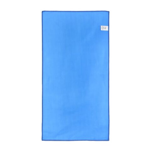 Serviette R-PET Quick Dry 40 × 80 cm avec pochette, sublimation. Bleu / Blanc | sans marquage | non disponible | non disponible