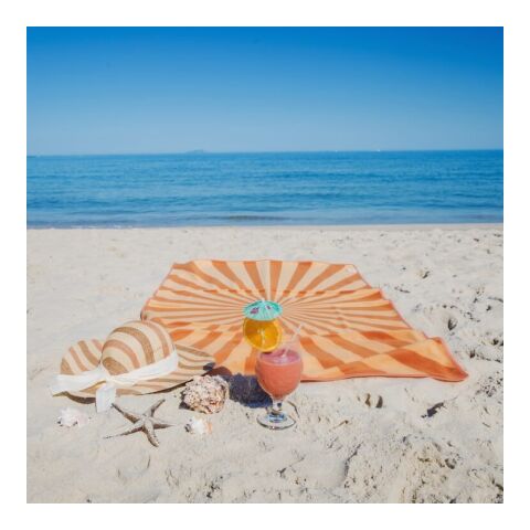 Serviette de plage R-PET à séchage rapide 100 × 180 cm, sublimation Orange | sans marquage | non disponible | non disponible