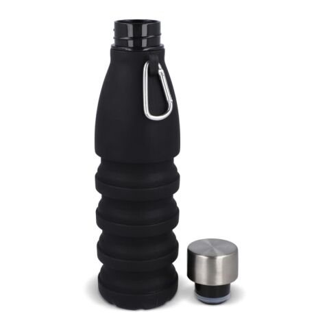 Bouteille d'eau pliable 550 ml Noir