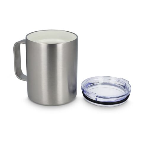 T-ceramic Mug thermo avec couvercle Danube 350ml Argent