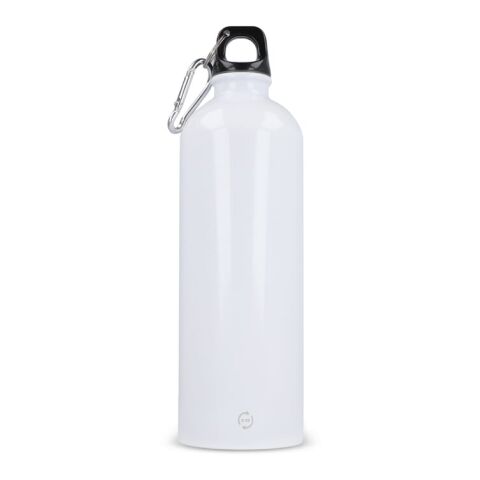 Bouteille à simple paroi R-SS avec mousqueton 750ml Blanc | sans marquage | non disponible | non disponible