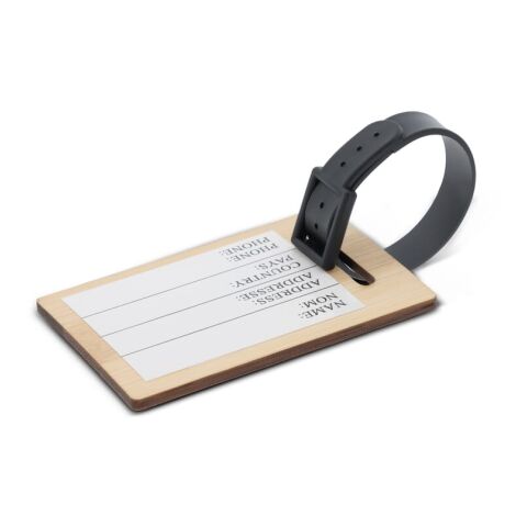 Etiquette de bagage en bambou Nature | sans marquage | non disponible | non disponible | non disponible