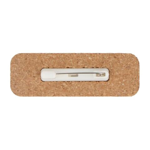 Badge nominatif en liège avec épingle Nature | sans marquage | non disponible | non disponible | non disponible