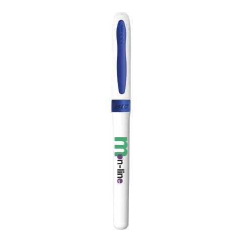 BIC® Mark-it Permanent Marqueur Blanc-bleu | Sérigraphie 1 couleur | Capuchon-arrière clip | 15.00 mm x 25.00 mm