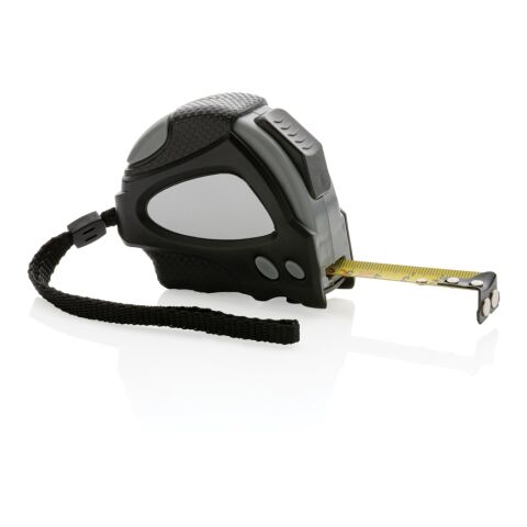 Mètre ruban Auto stop 3M/16mm en plastique recyclé RCS noir | sans marquage | non disponible | non disponible
