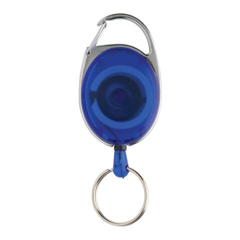 Porte-clés à clip extensible en ABS recyclé RCS bleu | sans marquage | non disponible | non disponible