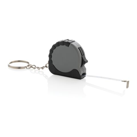 Porte-clés avec ruban de 1M en ABS RCS MeasureMate gris | sans marquage | non disponible | non disponible