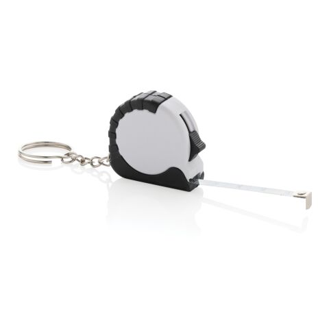 Porte-clés avec ruban de 1M en ABS RCS MeasureMate blanc | sans marquage | non disponible | non disponible
