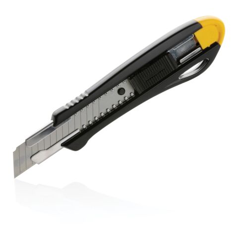 Cutter professionnel rechargeable en plastique recyclé RCS jaune | sans marquage | non disponible | non disponible