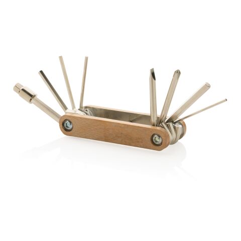 Outil multifonctions avec clé Allen en bois FSC® marron | sans marquage | non disponible | non disponible