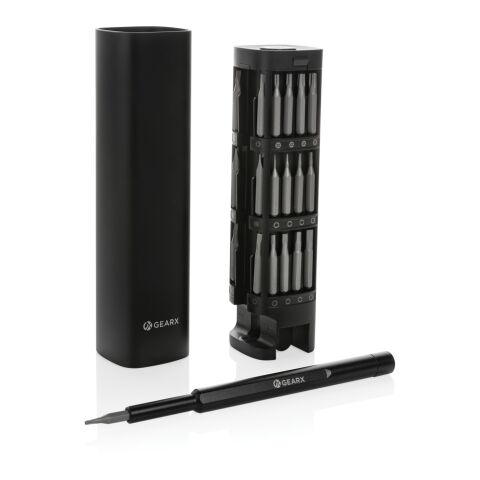 Set de tournevis 56 pcs en aluminium recyclé RCS Gear X noir | sans marquage | non disponible | non disponible