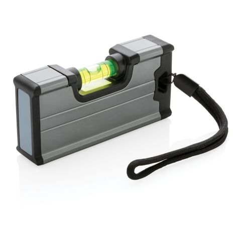 Règle de poche avec niveau et aimant gris | sans marquage | non disponible | non disponible