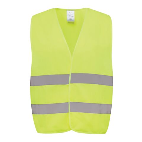 Gilet haute visibilité de signalisation en rPET GRS jaune | sans marquage | non disponible | non disponible