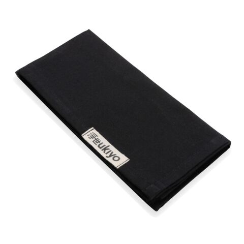 Set de 4 serviettes de table Ukiyo en rcotton 180gr Aware™ noir | sans marquage | non disponible | non disponible | non disponible