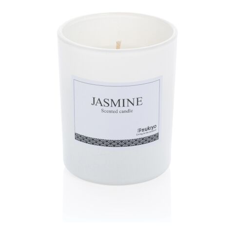 Bougie parfumée dans un verre Ukiyo blanc | sans marquage | non disponible | non disponible