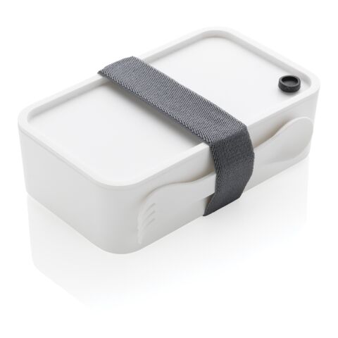 Boîte à Lunch en PP avec cuichette blanc | sans marquage | non disponible | non disponible